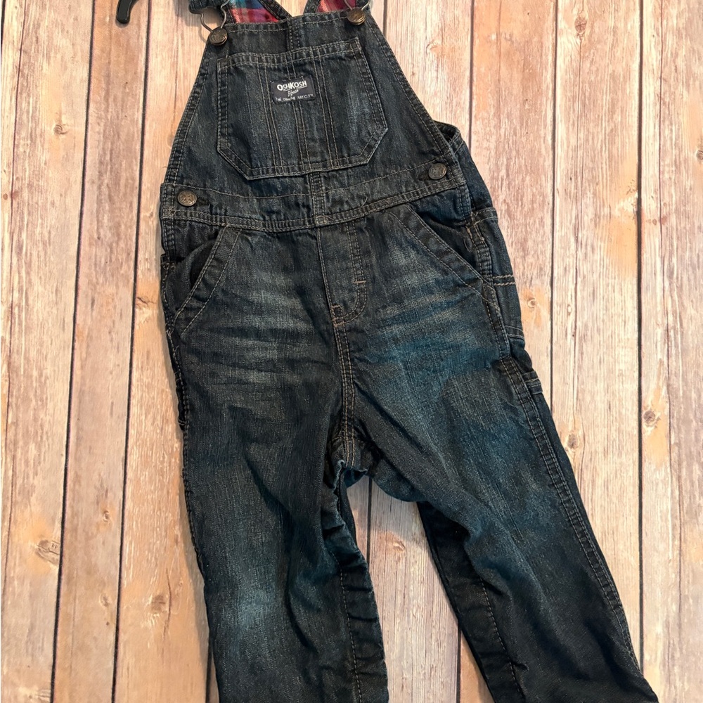 OshKosh B'gosh Dark Blue Denim Overalls for kids